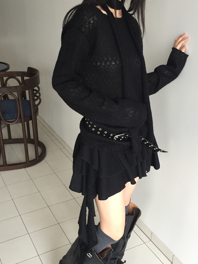 LOVE MOMENT韓國直郵㊣女士新款休閑推薦25秋冬裙褲荷葉邊LOVE MOMENT裙褲