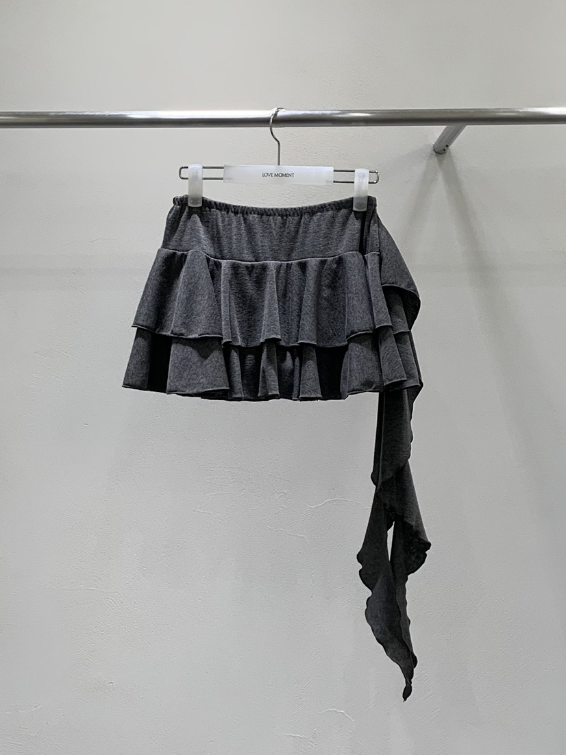 LOVE MOMENT韓國直郵㊣女士新款休閑推薦25秋冬裙褲荷葉邊LOVE MOMENT裙褲圖色1