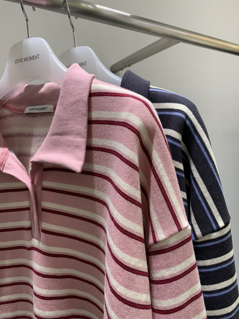 LOVE MOMENT韓國代購㊣女裝新款推薦時尚25秋冬休閑長袖T恤LOVE MOMENT長袖T恤