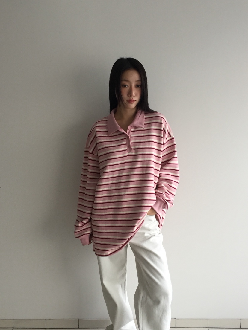 LOVE MOMENT韓國代購㊣女裝新款推薦時尚25秋冬休閑長袖T恤LOVE MOMENT長袖T恤