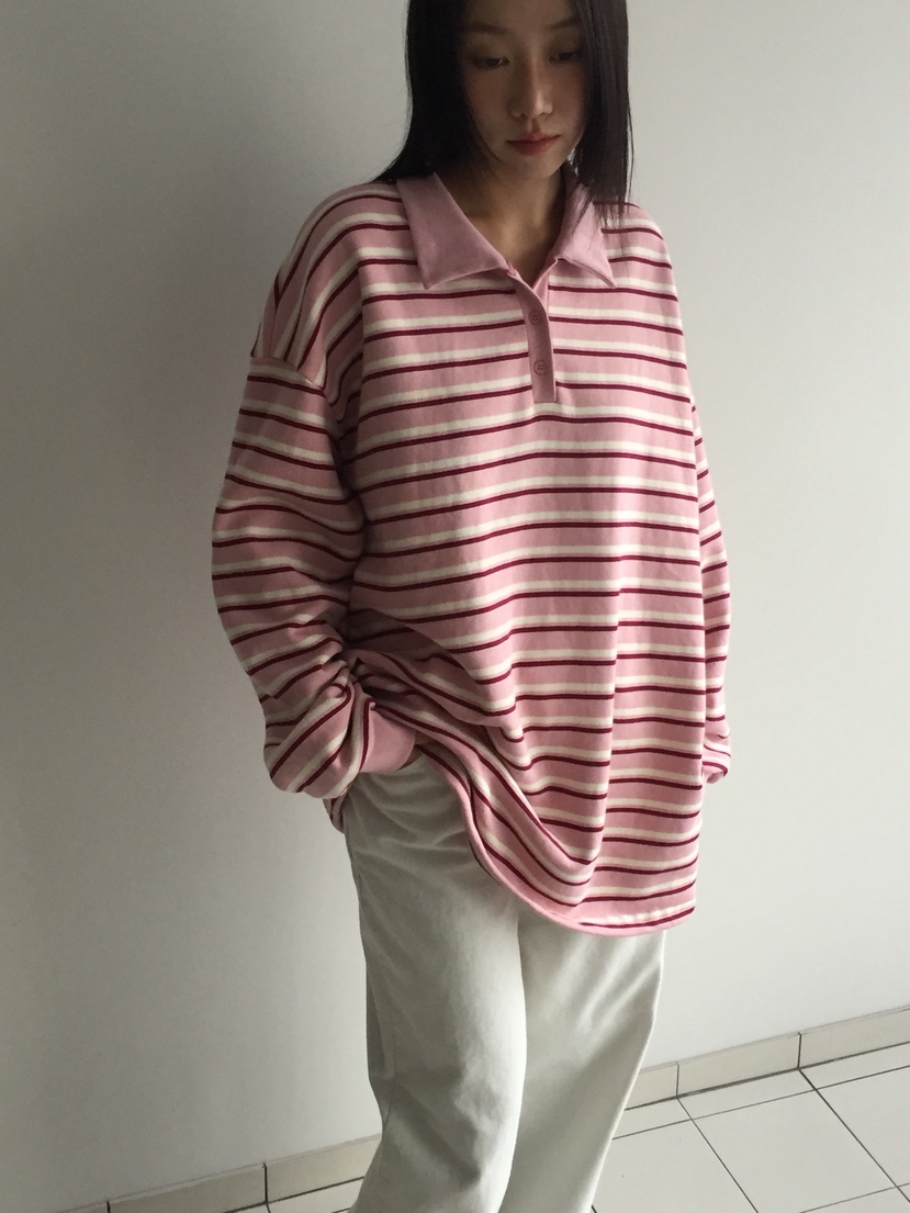 LOVE MOMENT韓國代購㊣女裝新款推薦時尚25秋冬休閑長袖T恤LOVE MOMENT長袖T恤