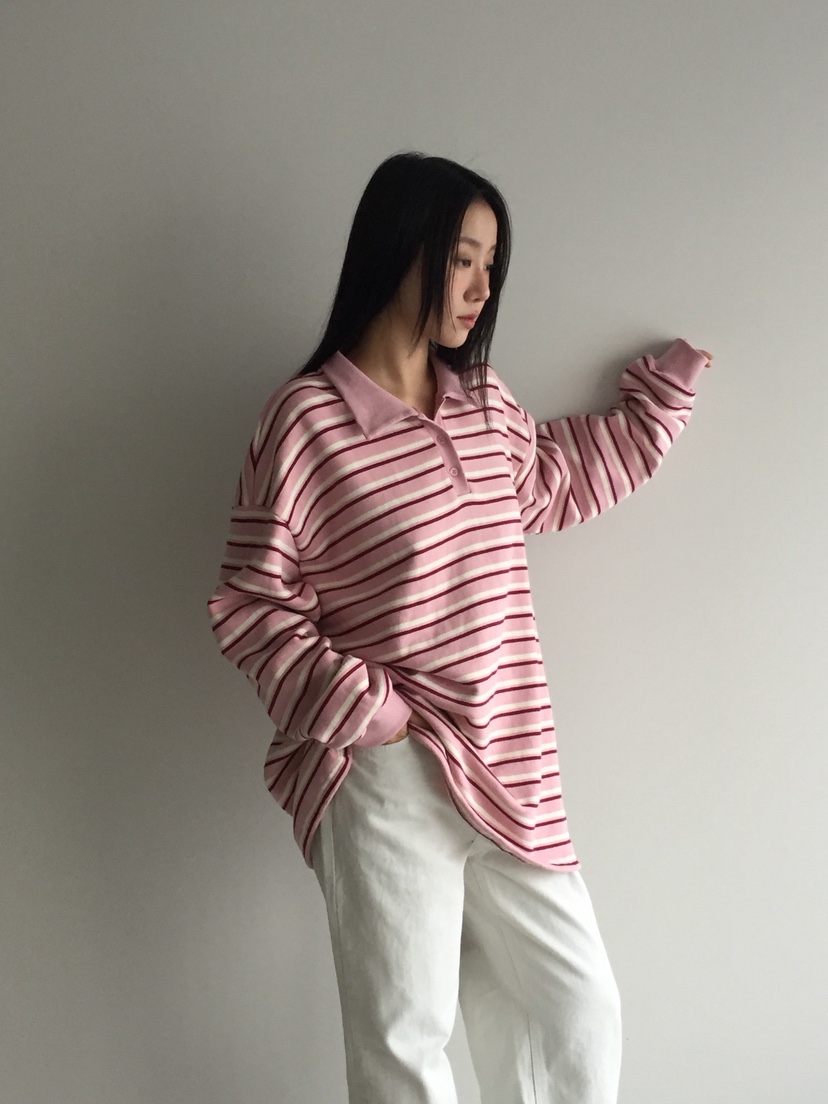 LOVE MOMENT韓國代購㊣女裝新款推薦時尚25秋冬休閑長袖T恤LOVE MOMENT長袖T恤