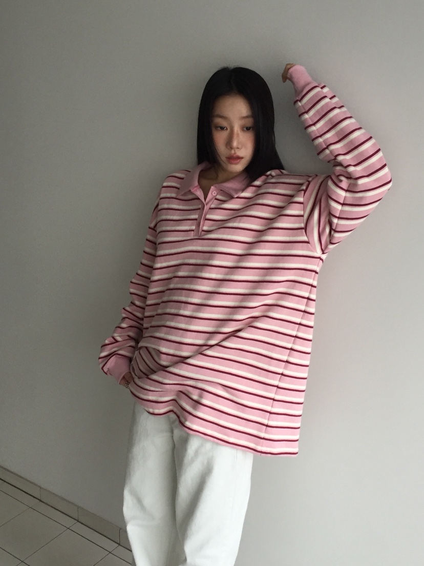 LOVE MOMENT韓國代購㊣女裝新款推薦時尚25秋冬休閑長袖T恤LOVE MOMENT長袖T恤