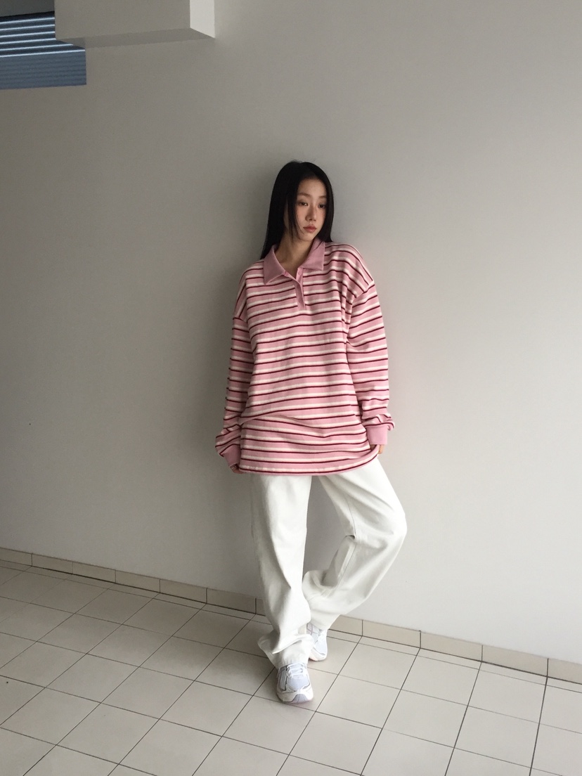 LOVE MOMENT韓國代購㊣女裝新款推薦時尚25秋冬休閑長袖T恤LOVE MOMENT長袖T恤