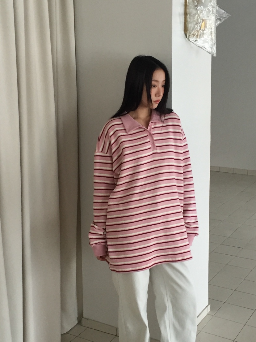 LOVE MOMENT韓國代購㊣女裝新款推薦時尚25秋冬休閑長袖T恤LOVE MOMENT長袖T恤