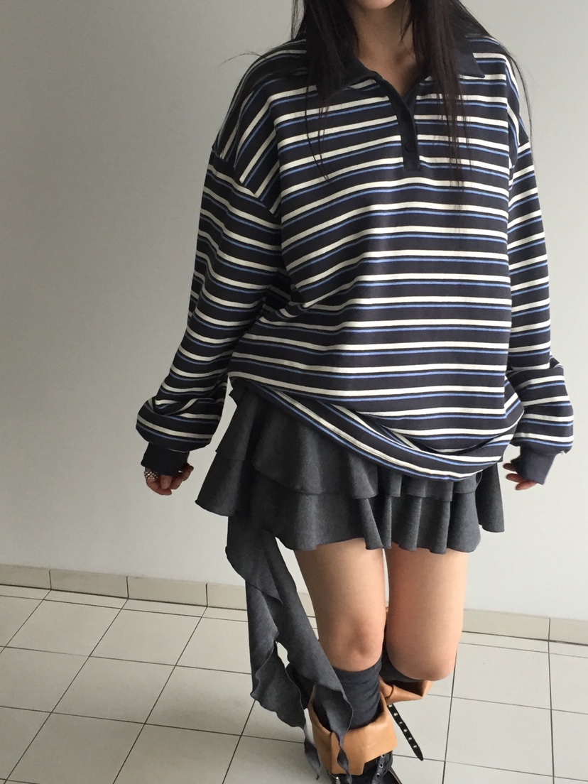 LOVE MOMENT韓國代購㊣女裝新款推薦時尚25秋冬休閑長袖T恤LOVE MOMENT長袖T恤