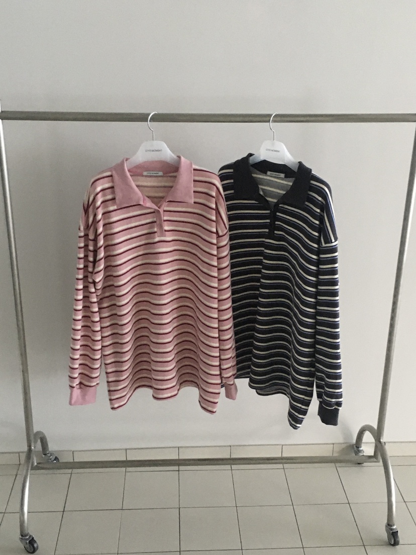 LOVE MOMENT韓國代購㊣女裝新款推薦時尚25秋冬休閑長袖T恤LOVE MOMENT長袖T恤