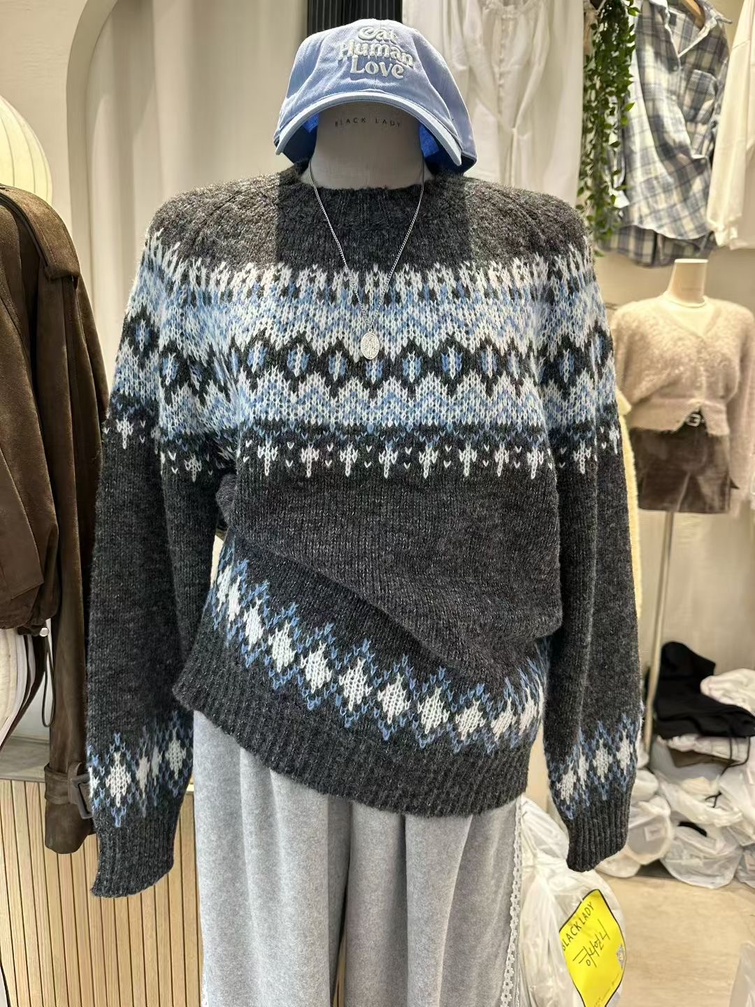 BLACK LADY韓國直郵㊣女裝新款25秋冬時尚職業熱賣休閑毛衣BLACK LADY毛衣圖色1