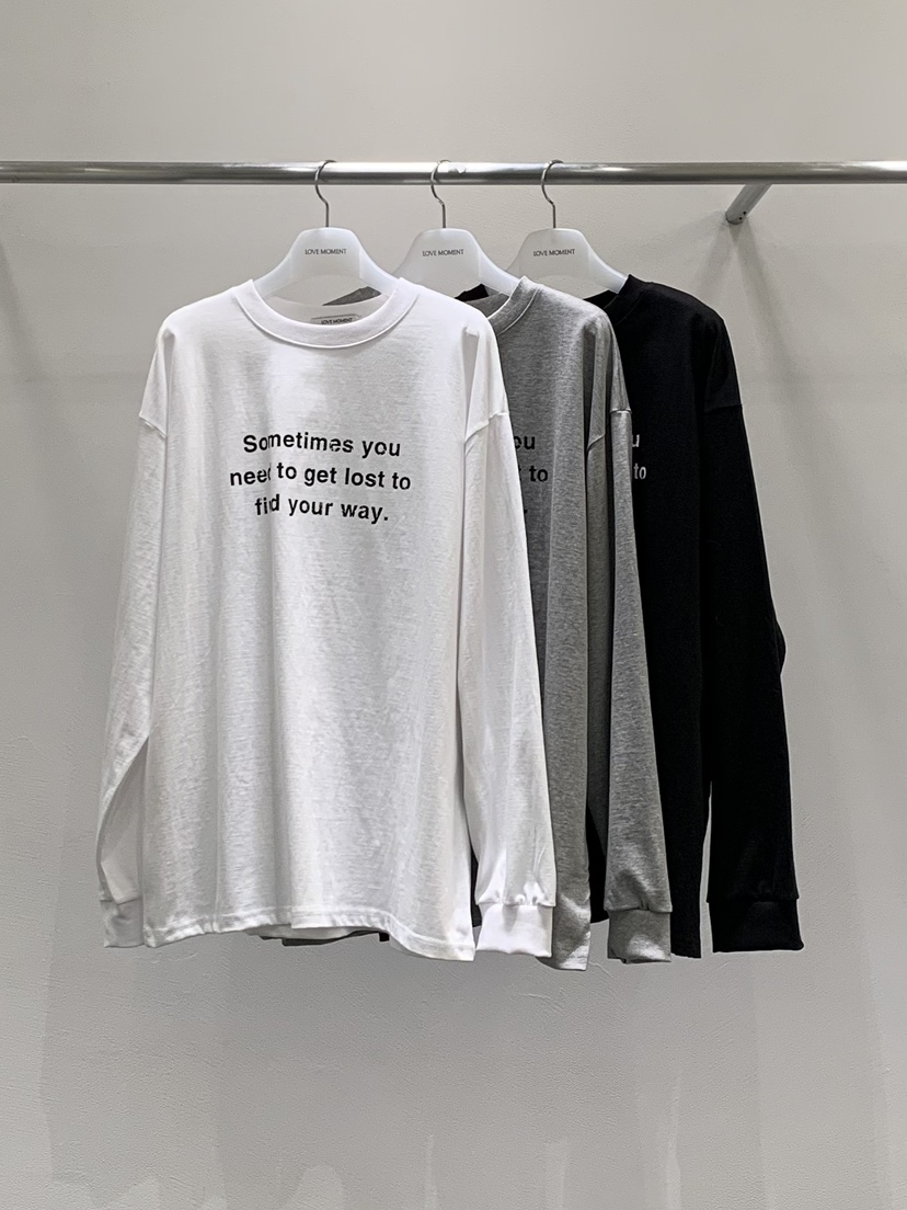 LOVE MOMENT東大門㊣實拍女裝新品休閑熱賣人氣推薦長袖T恤LOVE MOMENT長袖T恤