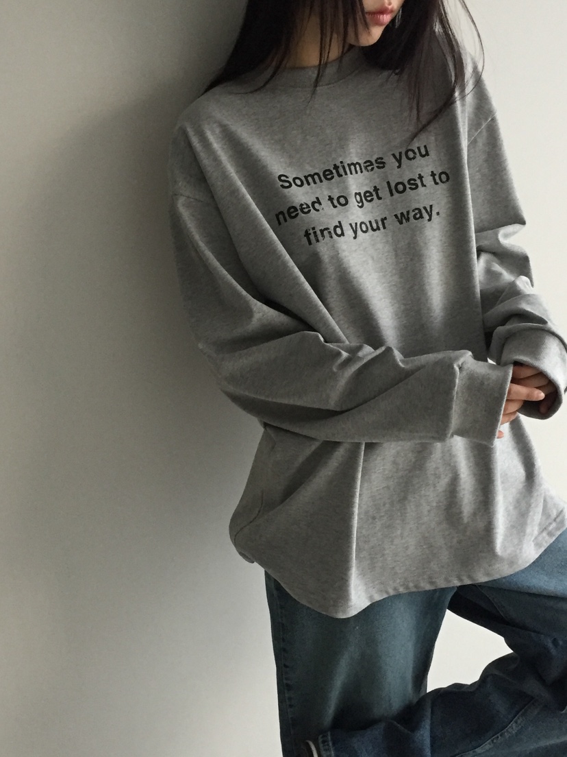 LOVE MOMENT東大門㊣實拍女裝新品休閑熱賣人氣推薦長袖T恤LOVE MOMENT長袖T恤