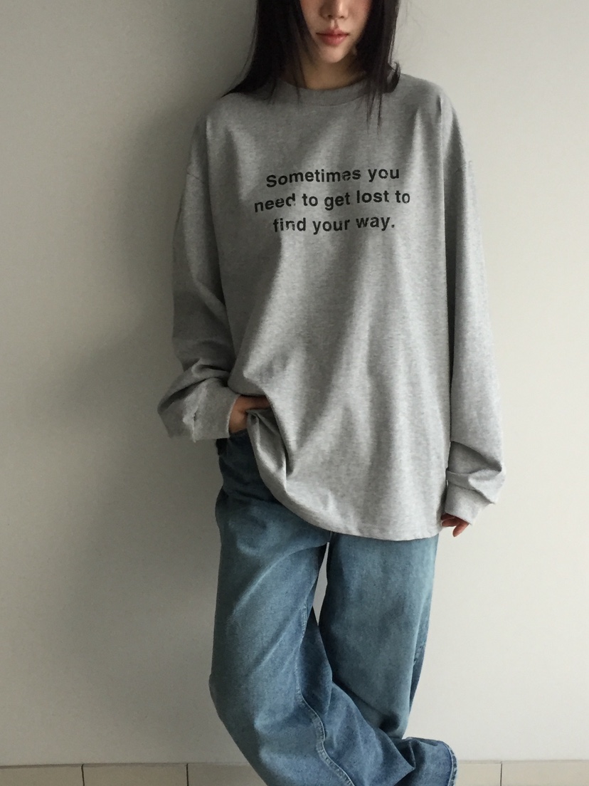 LOVE MOMENT東大門㊣實拍女裝新品休閑熱賣人氣推薦長袖T恤LOVE MOMENT長袖T恤