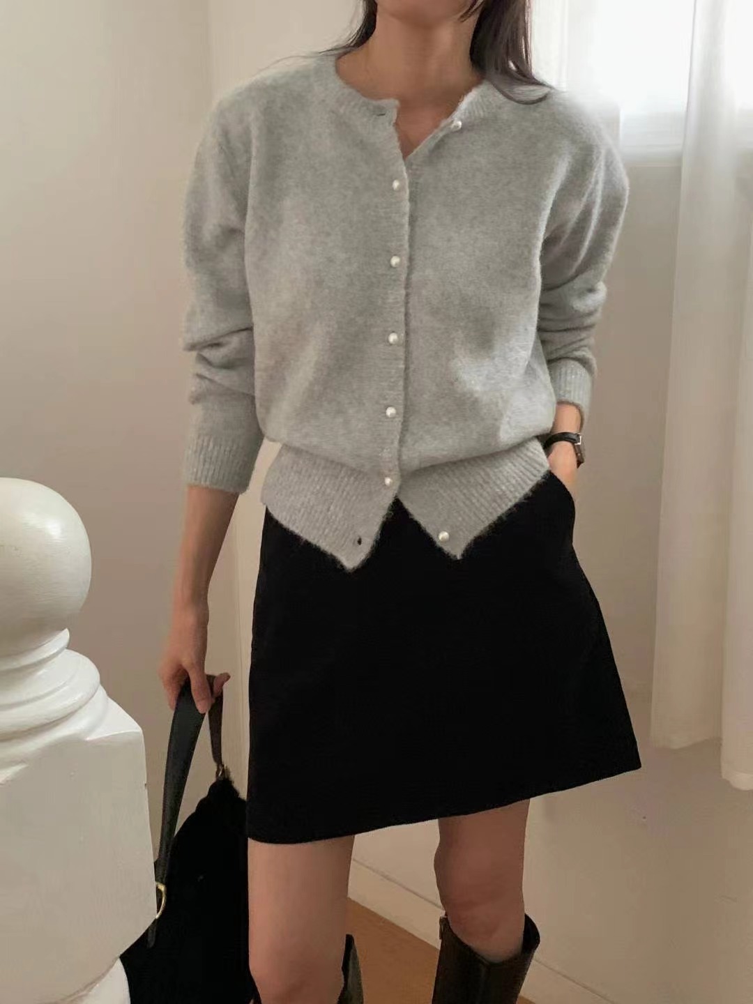 FLUTTER韓國直郵㊣女裝新款職業時尚人氣25秋冬休閑推薦針織衫FLUTTER/INOUF針織衫