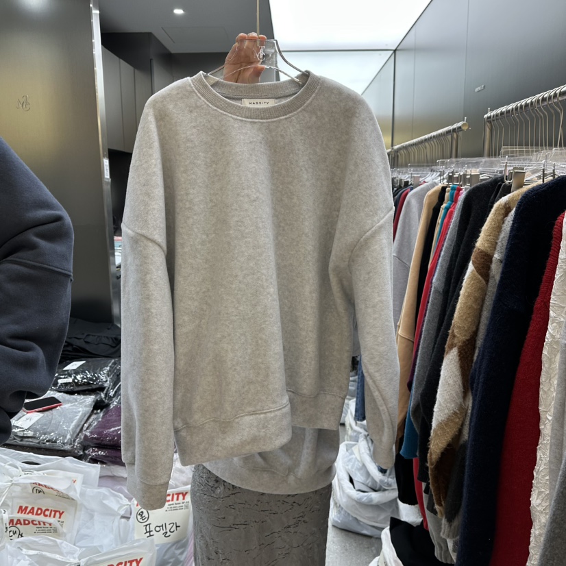 MADCITY東大門㊣實拍女裝新品推薦人氣熱賣休閑25秋冬職業衛衣MADCITY衛衣圖色1