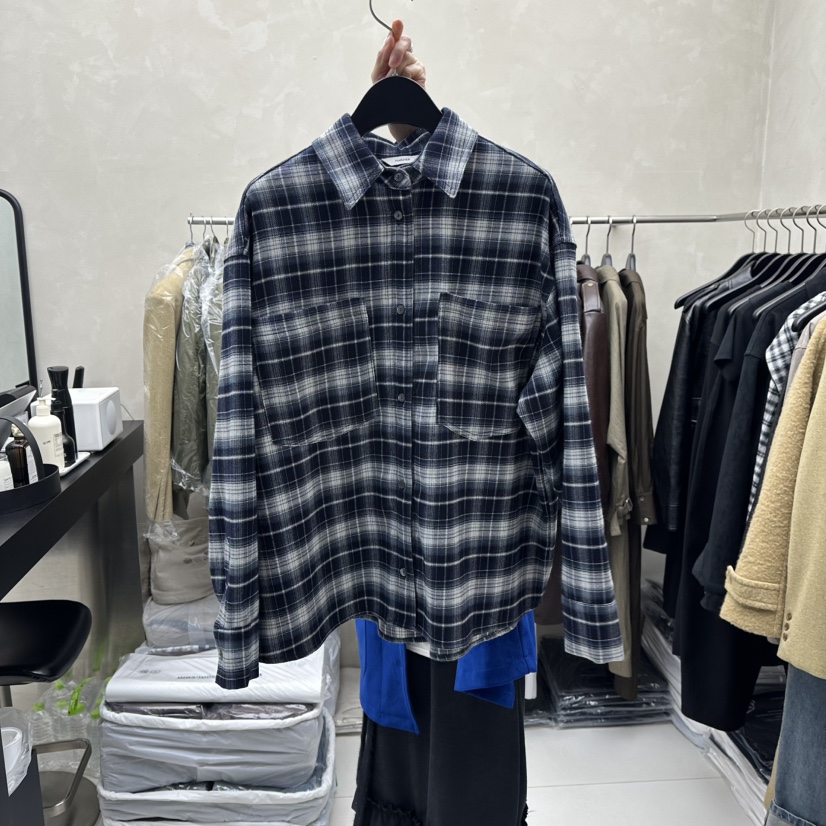 MARINER韓國直郵㊣女裝新品熱賣職業人氣時尚襯衫蕾絲衫法蘭絨MARINER襯衫/蕾絲衫圖色1