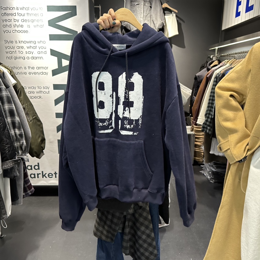 EL BOSQUE韓國直郵㊣女士新款時尚休閑職業人氣推薦衛衣加絨EL BOSQUE衛衣圖色3