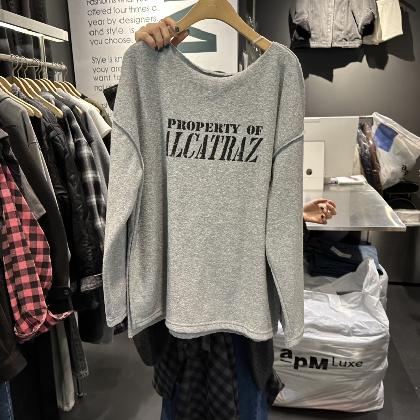 EL BOSQUE東大門㊣直郵女裝新品人氣熱賣休閑職業長袖T恤加絨EL BOSQUE長袖T恤圖色3