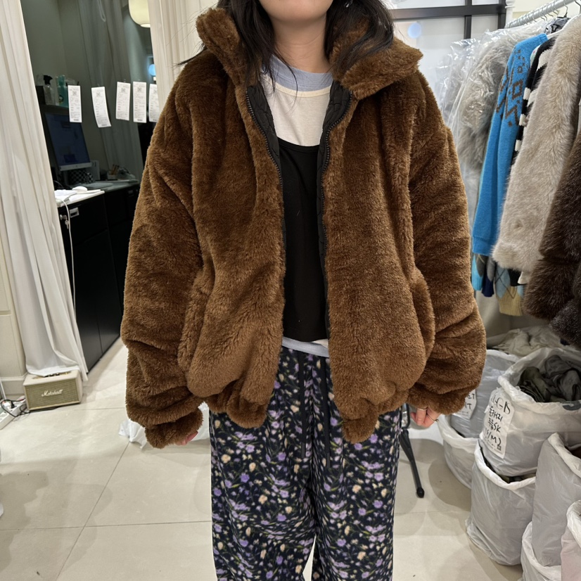 EGG IS東大門㊣直郵女裝新款推薦25秋冬熱賣短款棉服兩面穿EGG IS短款棉服