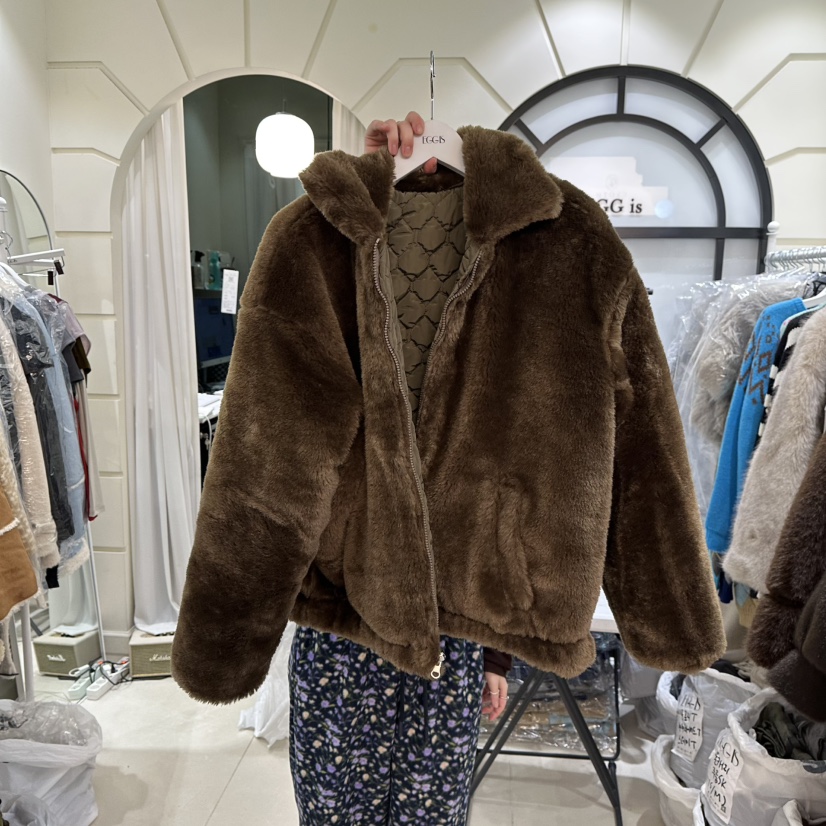 EGG IS東大門㊣直郵女裝新款推薦25秋冬熱賣短款棉服兩面穿EGG IS短款棉服