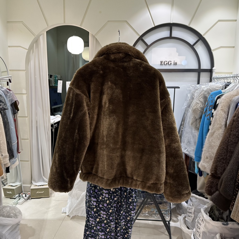 EGG IS東大門㊣直郵女裝新款推薦25秋冬熱賣短款棉服兩面穿EGG IS短款棉服