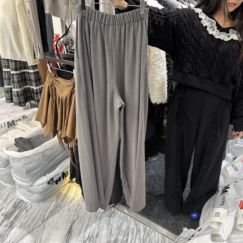 RARE CLOSET東大門㊣實拍女士新品25秋冬時尚人氣休閑褲羊毛RARE CLOSET休閑褲