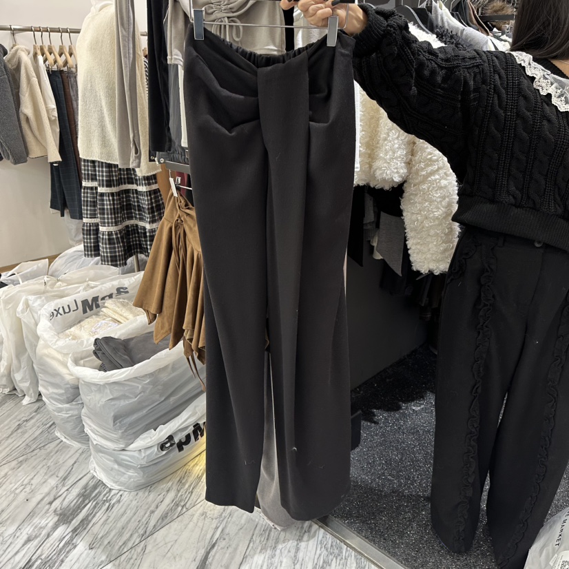 RARE CLOSET東大門㊣實拍女士新品25秋冬時尚人氣休閑褲羊毛RARE CLOSET休閑褲圖色3