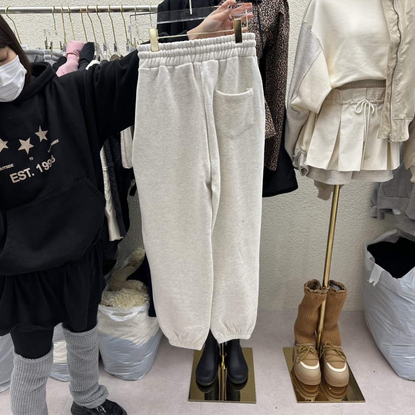 DRAWING東大門㊣實拍女裝新款人氣休閑25秋冬時尚休閑褲加絨DRAWING休閑褲