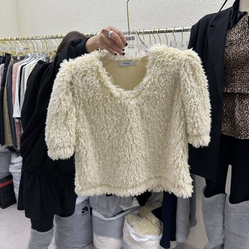 DRAWING東大門㊣實拍女士新款職業熱賣人氣25秋冬休閑針織衫DRAWING針織衫圖色1