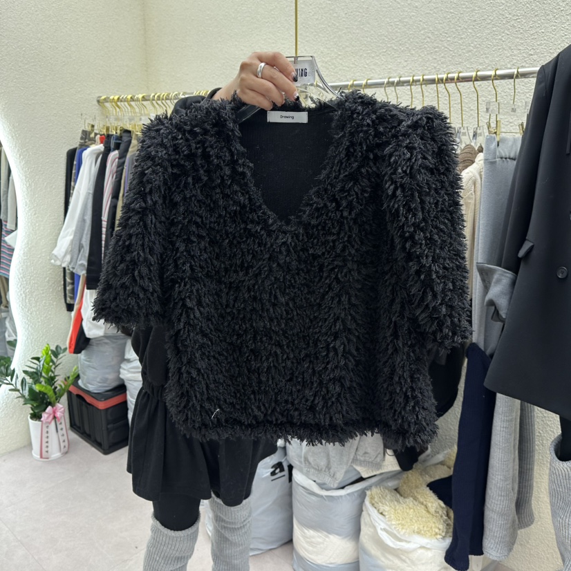 DRAWING東大門㊣實拍女士新款職業熱賣人氣25秋冬休閑針織衫DRAWING針織衫圖色2