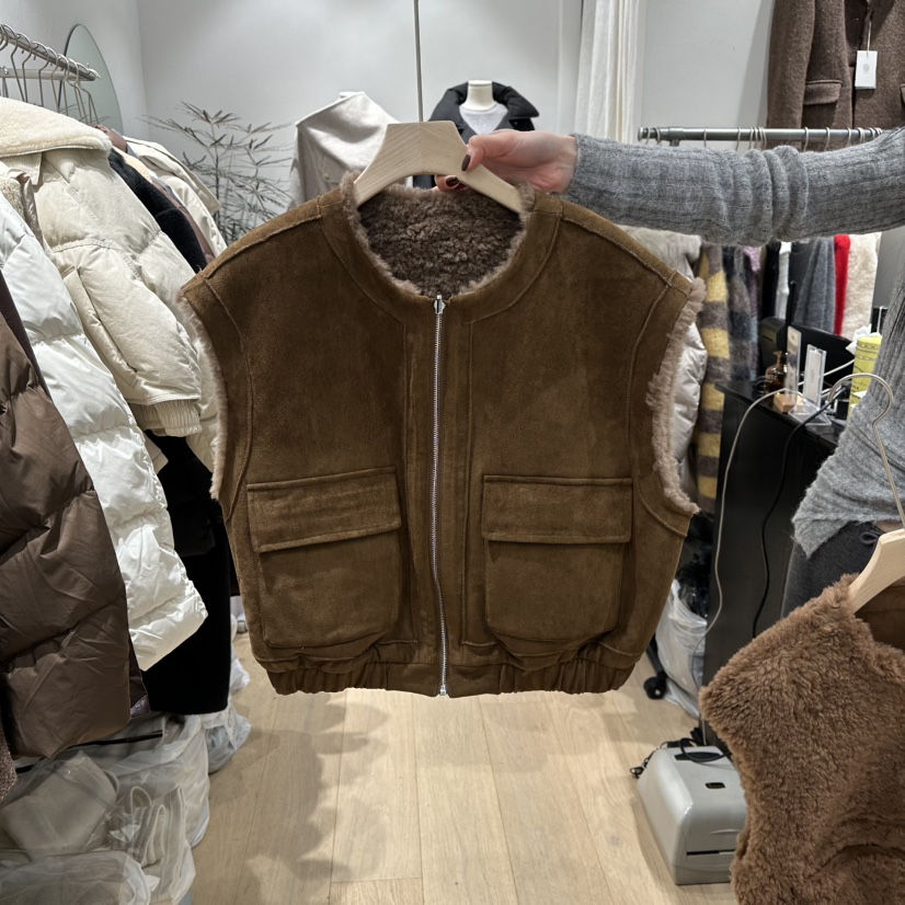 DDAY東大門㊣代購女士新款推薦休閑熱賣職業時尚馬甲里外穿DDAY馬甲圖色1