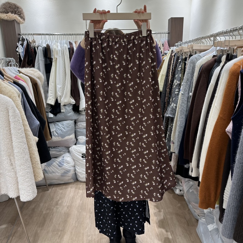 HANSUNGHYUN東大門㊣實拍女士新款熱賣時尚人氣25秋冬職業長裙HANSUNGHYUN長裙