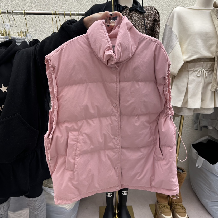 DRAWING東大門㊣直郵女裝新款休閑職業時尚熱賣推薦人氣馬甲絨DRAWING馬甲圖色1