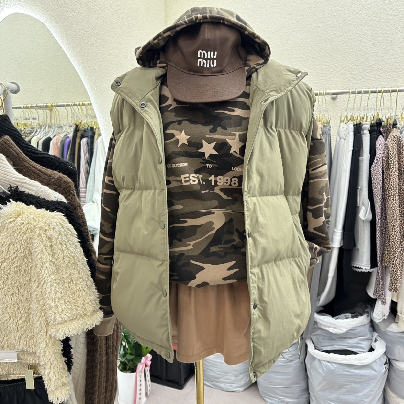 DRAWING東大門㊣直郵女裝新款休閑職業時尚熱賣推薦人氣馬甲絨DRAWING馬甲圖色2