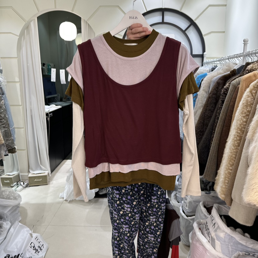 EGG IS東大門㊣實拍女士新款時尚休閑推薦人氣熱賣職業套裝EGG IS套裝圖色1