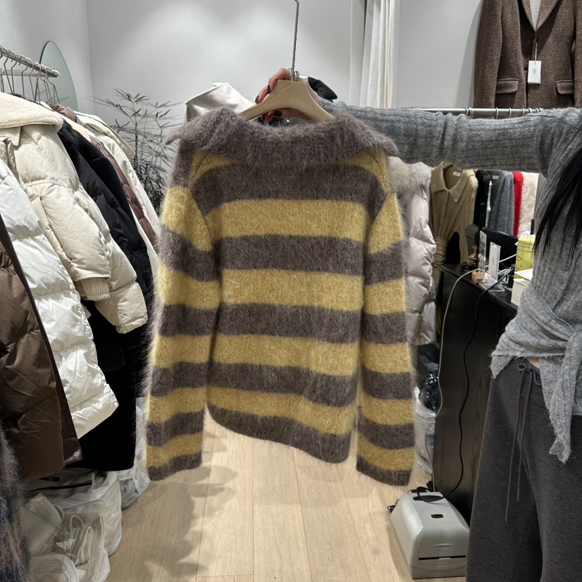 DDAY東大門㊣實拍女士新款25秋冬人氣休閑熱賣時尚毛衣馬海毛DDAY毛衣