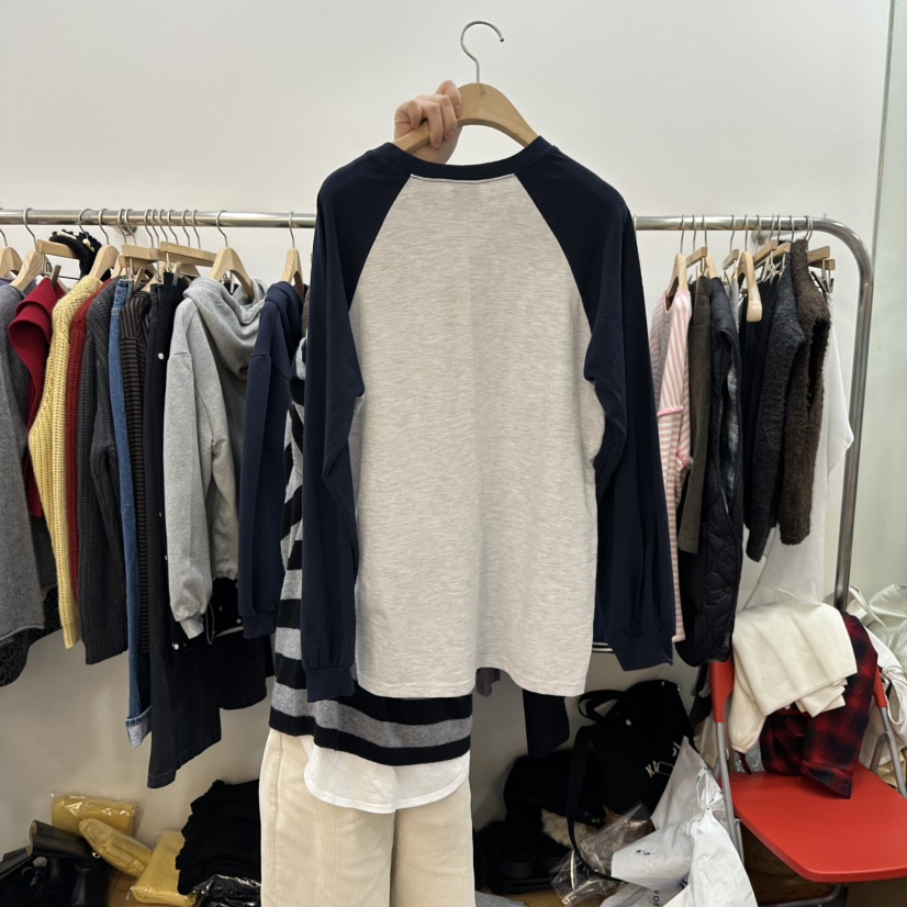 DELIGHT-L東大門㊣代購女裝新款時尚休閑25秋冬人氣長袖T恤DELIGHT-L長袖T恤