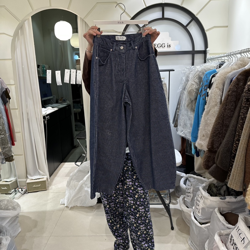 EGG IS韓國代購㊣女裝新款職業時尚25秋冬休閑人氣熱賣休閑褲EGG IS休閑褲圖色1