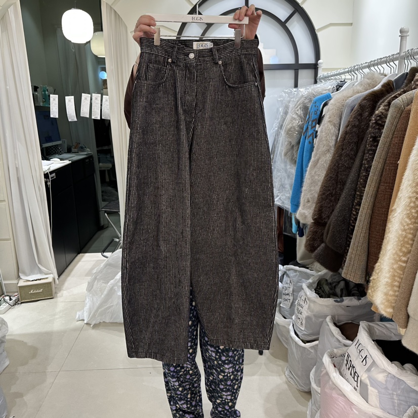 EGG IS韓國代購㊣女裝新款職業時尚25秋冬休閑人氣熱賣休閑褲EGG IS休閑褲圖色2