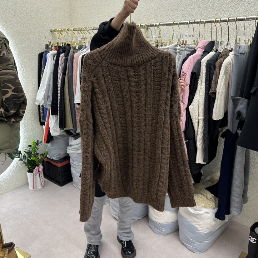 DRAWING東大門㊣直郵女士新品休閑時尚推薦職業熱賣25秋冬毛衣DRAWING毛衣圖色2