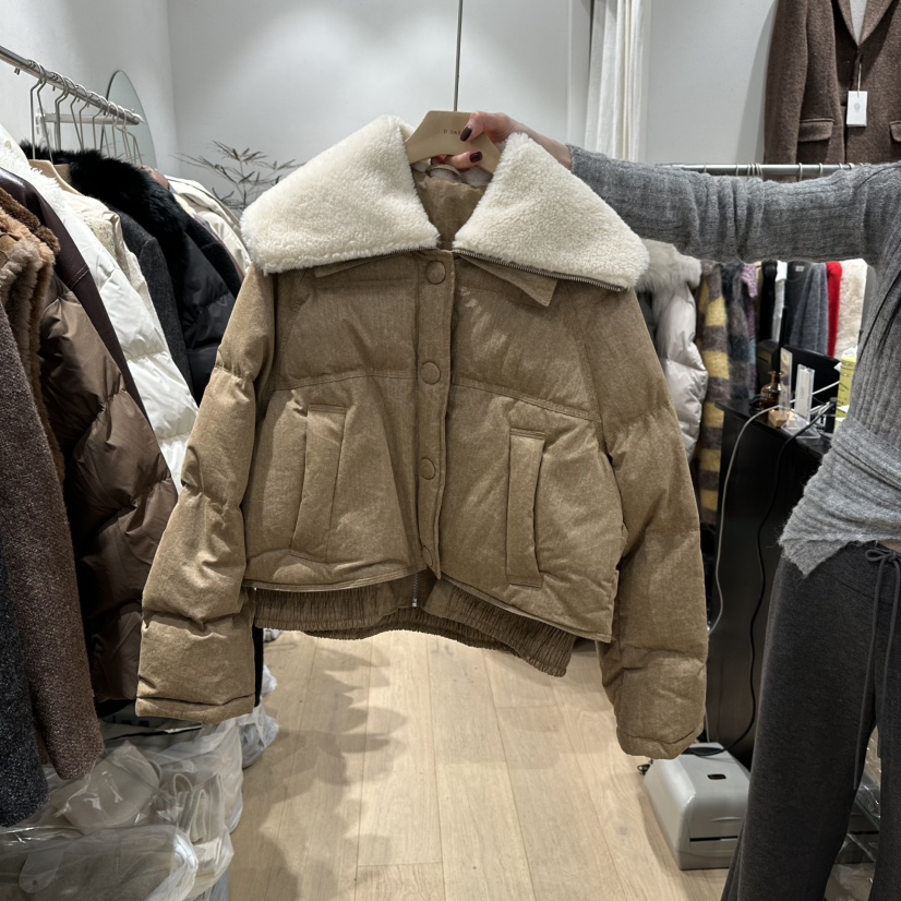 DDAY韓國代購㊣女裝新品熱賣推薦休閑人氣職業短款羽絨服鴨絨DDAY短款羽絨服圖色1