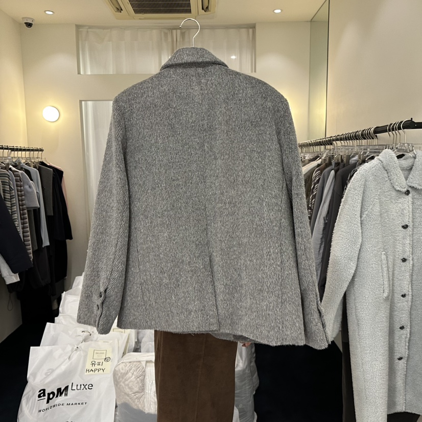 BLISS韓國代購㊣女士新款推薦休閑時尚熱賣人氣25秋冬短款大衣BLISS短款大衣