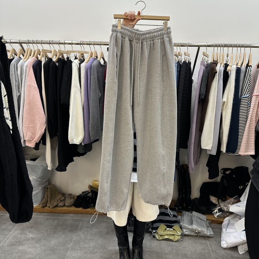 DELIGHT-L韓國代購㊣女士新品人氣時尚休閑休閑褲加絨抓絨DELIGHT-L休閑褲圖色1