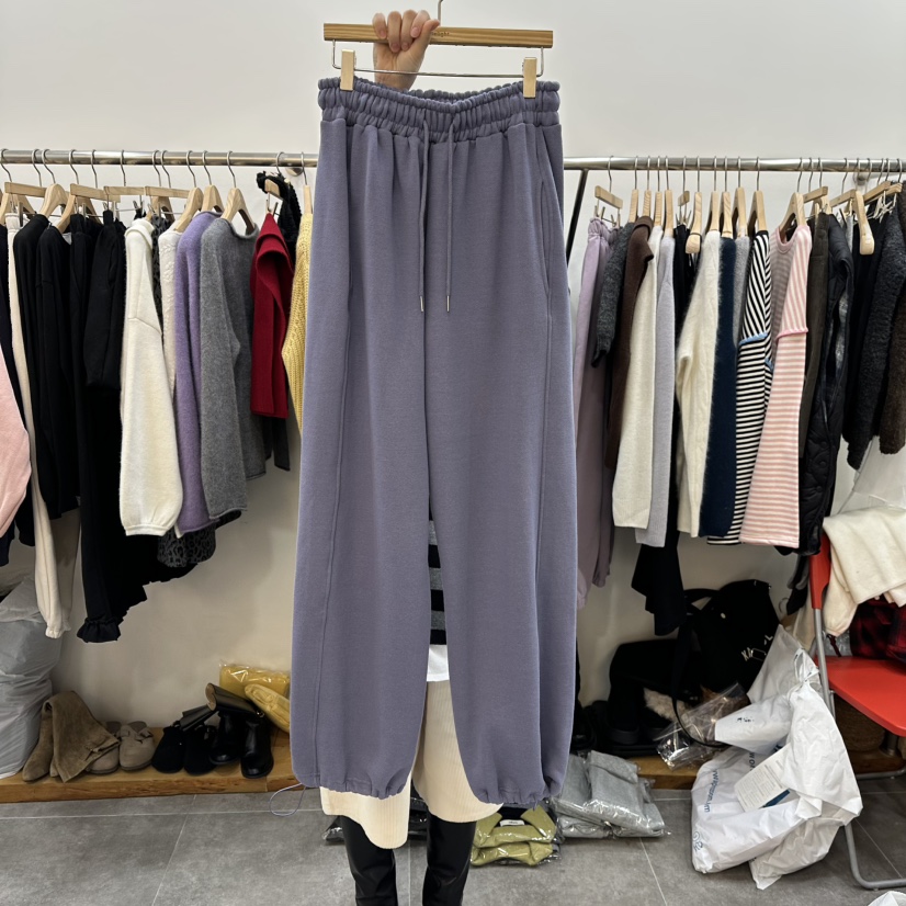 DELIGHT-L韓國代購㊣女士新品人氣時尚休閑休閑褲加絨抓絨DELIGHT-L休閑褲圖色2