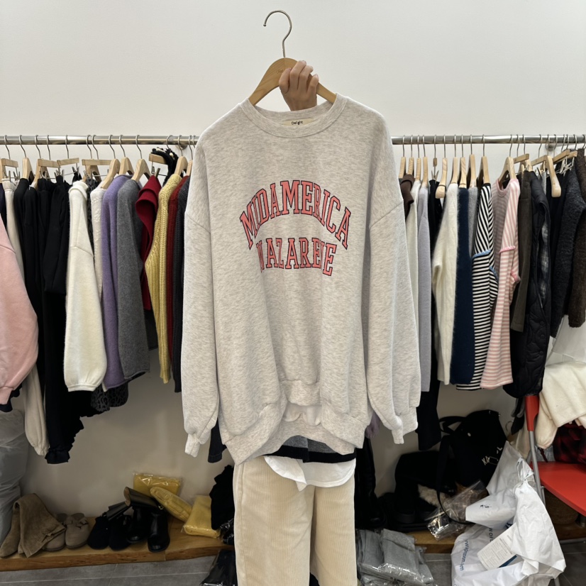 DELIGHT-L東大門㊣實拍女裝新品推薦時尚職業25秋冬衛衣加絨DELIGHT-L衛衣圖色1