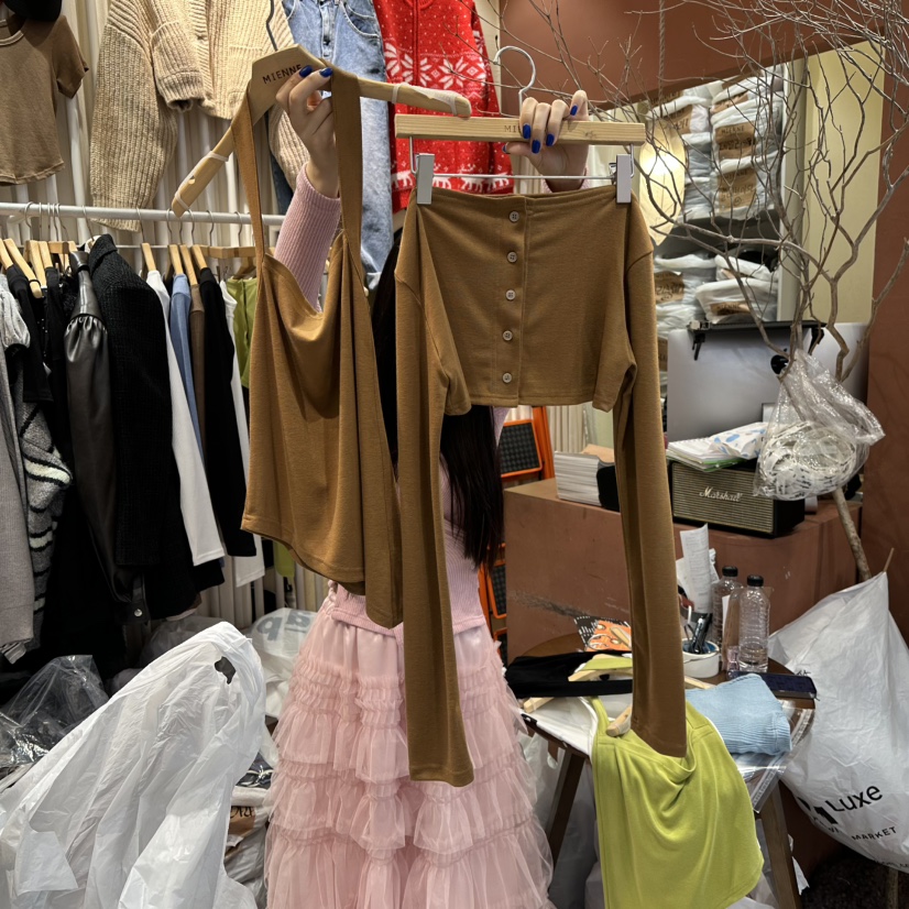 MIENNE東大門㊣代購女裝新款休閑推薦25秋冬熱賣人氣套裝套裝MIENNE套裝圖色2