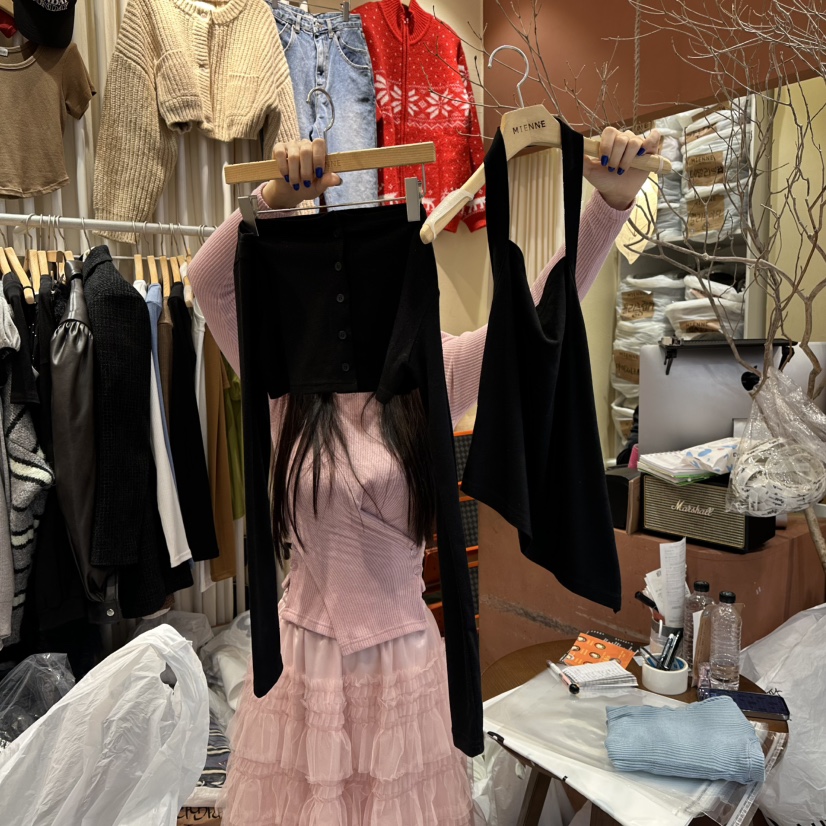 MIENNE東大門㊣代購女裝新款休閑推薦25秋冬熱賣人氣套裝套裝MIENNE套裝圖色4