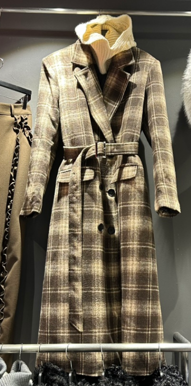 RARE CLOSET韓國代購㊣女士新品人氣中長款大衣不含內搭含腰帶RARE CLOSET中長款大衣圖色2