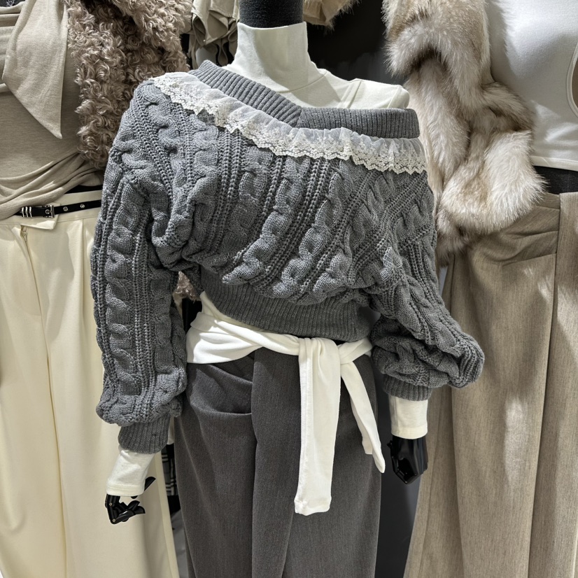 RARE CLOSET東大門㊣直郵女裝新款休閑熱賣推薦25秋冬針織衫RARE CLOSET針織衫圖色2