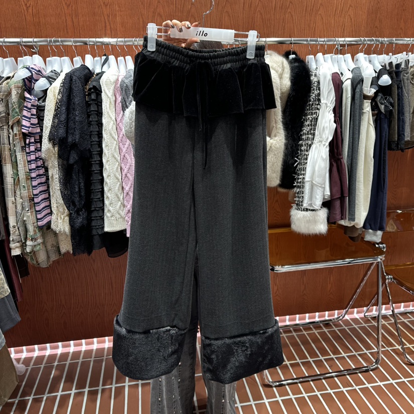 ILLO韓國代購㊣女裝新品25秋冬職業熱賣推薦人氣時尚休閑褲ILLO休閑褲圖色2