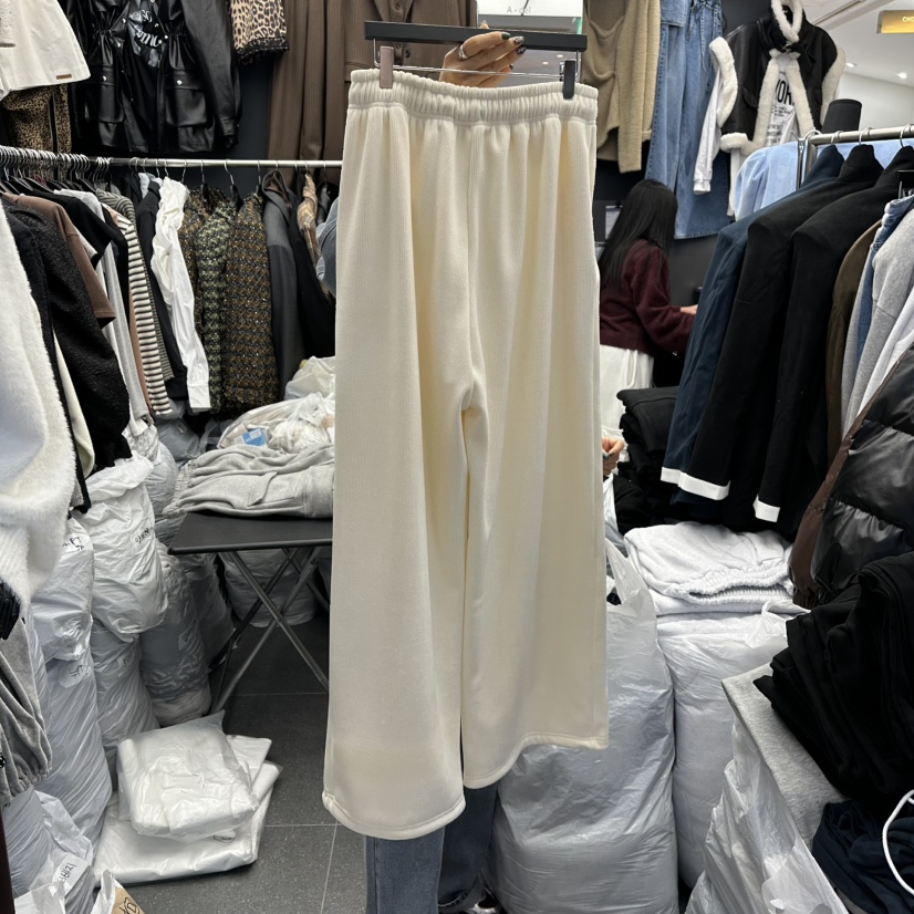 A-DEL韓國直郵㊣女裝新款人氣25秋冬時尚職業熱賣休閑褲加絨A-DEL休閑褲