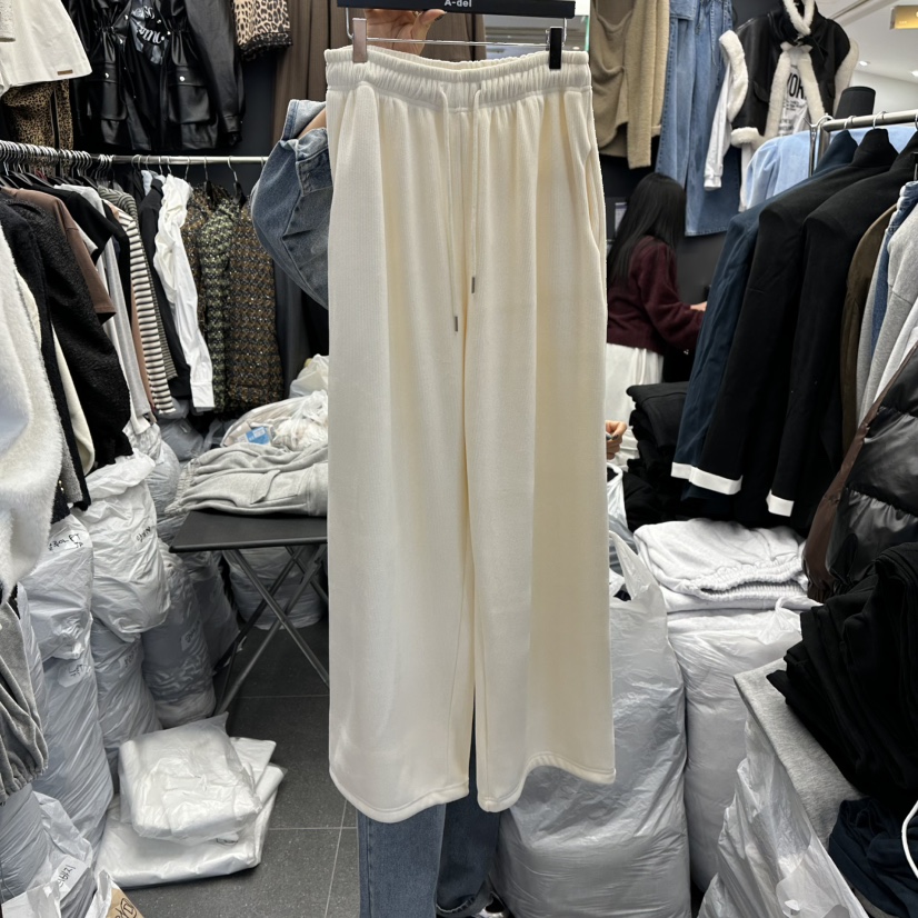 A-DEL韓國直郵㊣女裝新款人氣25秋冬時尚職業熱賣休閑褲加絨A-DEL休閑褲圖色2